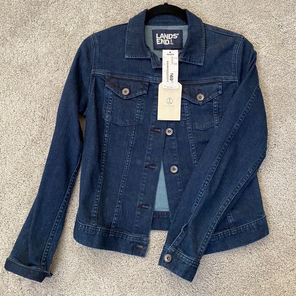 BNWT Lands End Denim Jacket